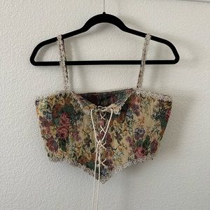 Cider cropped corset